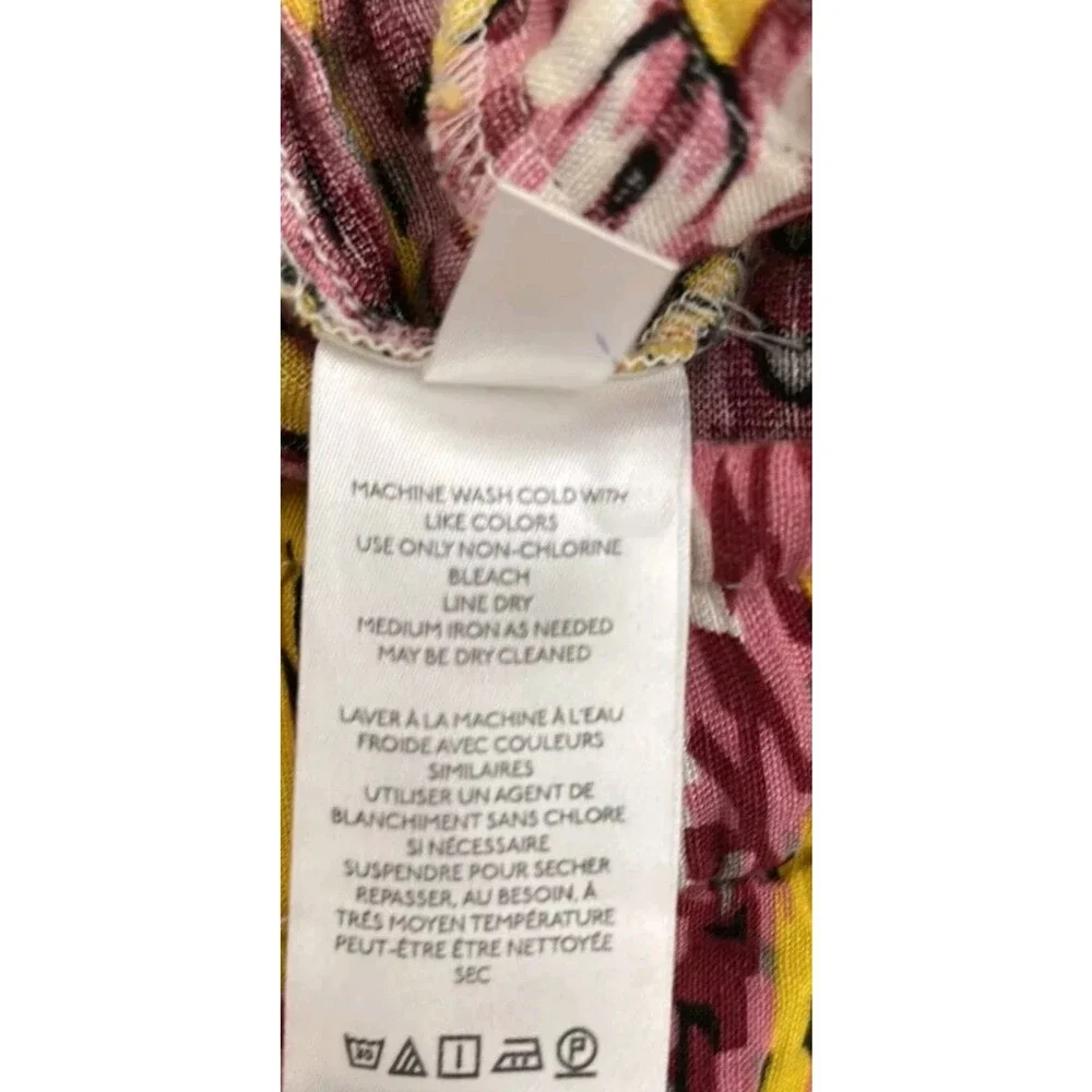 Anthropologie Shorts Women's Medium Colorful  Linen Blend  Tie Belt Pockets - Picture 5 of 6